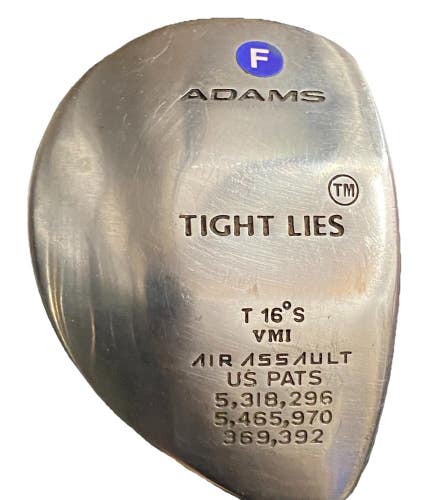 Adams Tight Lies 3 Wood 16* RH SuperShaft Firm Graphite 42.5" Factory Grip Nice