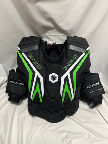 Large Vaughn SLR4 Pro Carbon Goalie Chest Protector (Used)