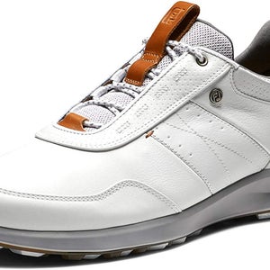 Footjoy Stratos Golf Shoes (Off-White, 10, Medium, PREVIOUS SEASON) 2021 NEW