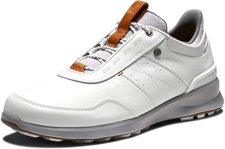 Footjoy Stratos Golf Shoes (Off-White, 10, Medium, PREVIOUS SEASON) 2021 NEW