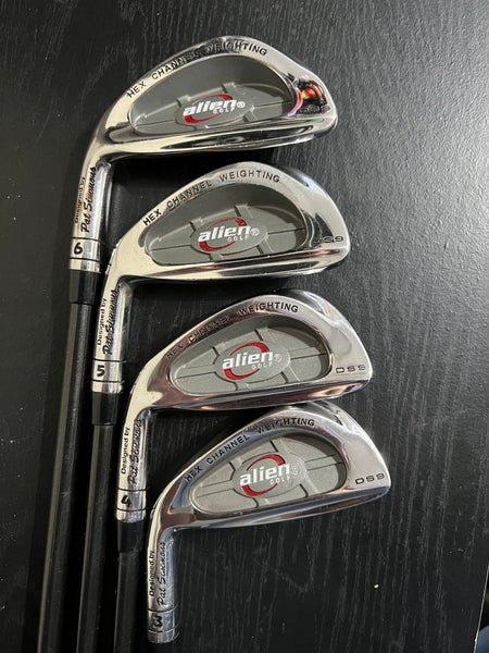 Alien Golf DS9 Forged Pat Simmons Iron Set 3-9 LH Reg Flex Graphite ...