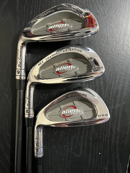 Alien Golf DS9 Forged Pat Simmons Iron Set 3-9 LH Reg Flex Graphite ...