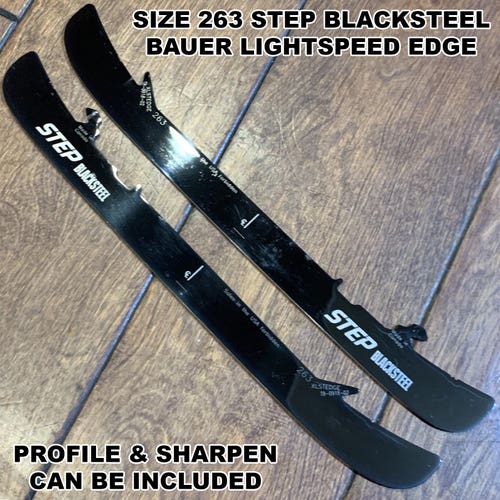 NEW! Step Blacksteel XLSTEDGE 263 Steel Runners Bauer Tuuk Lightspeed Edge *Read Full Description*