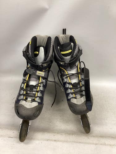 Used Salomon TWIN DRIVER Senior Rec Fitness Skates Black Senior 10.5 11851-S000041261