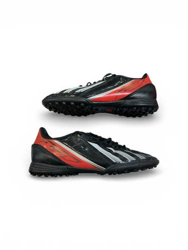 Used Adidas F50 Soccer Indoor Shoes Black Junior 05 11873-C000215459