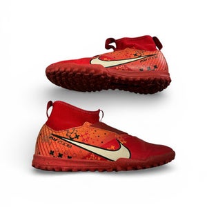 Used Nike AIR ZOOM Soccer Indoor Shoes Red Junior 04 11873-S000221164