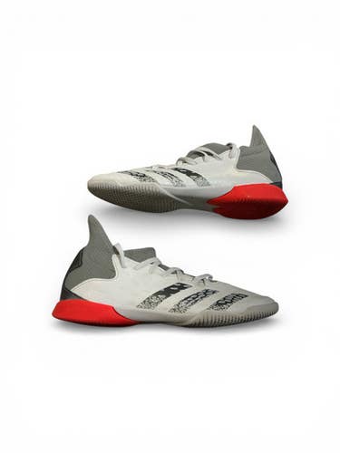 Used Adidas PREDATOR Soccer Indoor Shoes White Junior 04 11873-S000211179