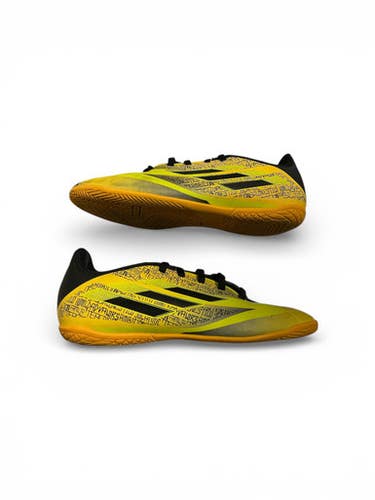 Used Adidas Soccer Indoor Shoes Black And Yellow Junior 03.5 11873-S000226707