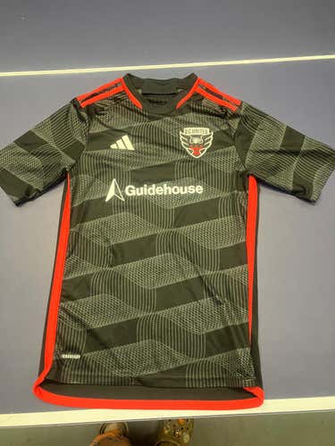 MLS DC UNITED ORIGINAL Black Boys Adidas Jersey (Used) 15-16Y Size