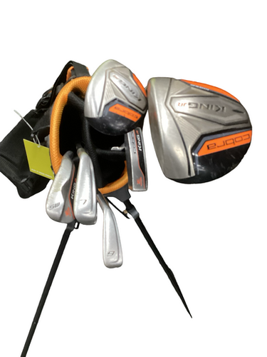 Used Cobra KING JR Jr Package Set RH Black/Orange/Grey 6 Piece 11613-S000174091