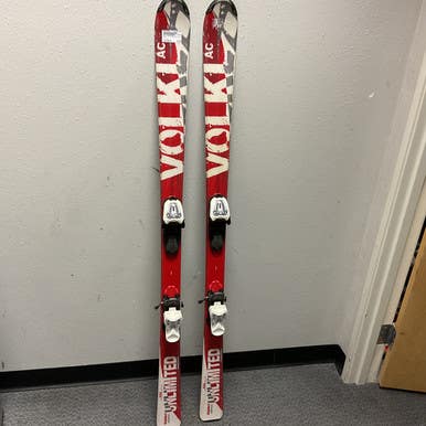 Used Volkl UNLIMITED AC Boys DH Ski/Binding Red 150 cm 11855-S000196632