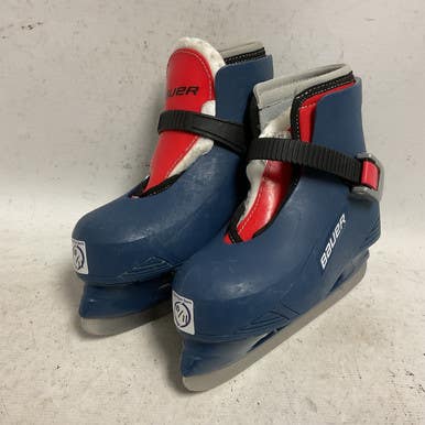 Used Bauer 10/11 Boys Softboot Skate Navy Blue Youth 10.5 11855-S000196613
