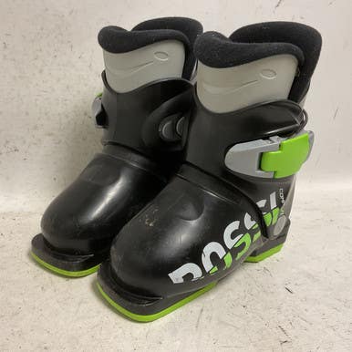 Used Rossignol COMP J1 Boys DH Ski Boot Black 165 MP - Y09 11855-S000196598