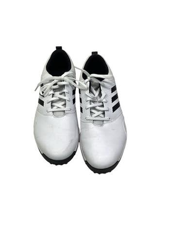 Used Adidas Mens Golf Shoes White Senior 10.5 11347-S000261305