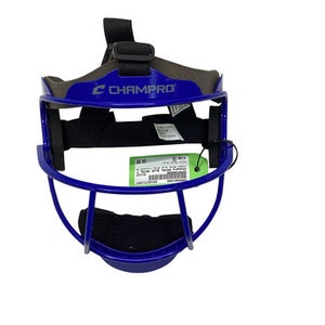 Used Champro ROYAL BLUE METAL FIELDERS MASK BB/SB Fielders Mask Royal Blue One Size 11347-S000261300