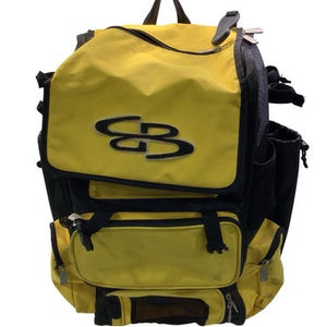 Used BoomBah 2 BAT BACKPACK BB/SB Player Carry Bag Yellow 11347-S000261290