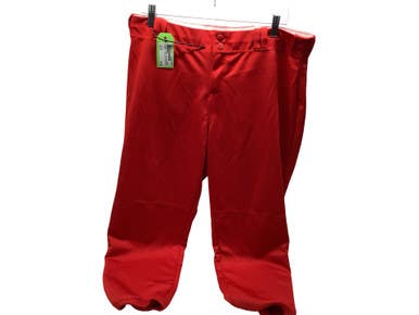 Used Alleson WMNS RED SOFTBALL PANTS BB/SB Pant Womens Red 2X 11347-S000261275