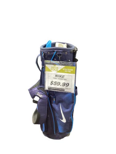 Used Nike 5 WAY STAND BAG Mens Stand Bag Royal Blue 11347-S000261262