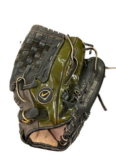 Used Nike KEYSTONE GOLD BB/SB Glove RH Throw Green 11 1/2" 11347-S000261234