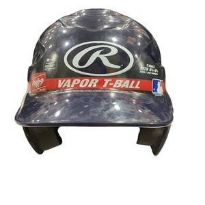Used Rawlings VAPOR T-BALL Batting Helmet No Mask Navy Blue XS 11347-S000261235