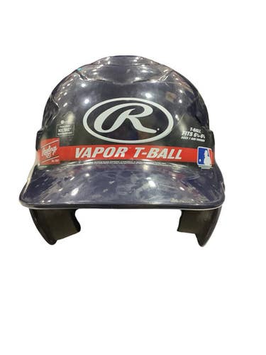 Used Rawlings VAPOR T-BALL Batting Helmet No Mask Navy Blue XS 11347-S000261235