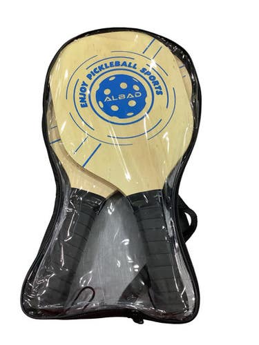 Used 2 PACK ALBAD WOODEN PADDLES Pickleball Racquet Royal Blue 11347-S000261228