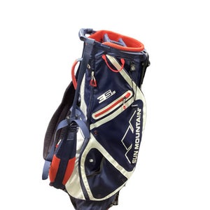 Used Sun Mountain 3.5 LS NVY/RED/WHT Mens Stand Bag Navy Blue 11347-S000261216