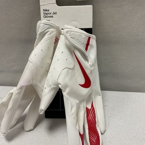 Used Nike ADT VAPOR JET FB Gloves White MD 11490-S000267737