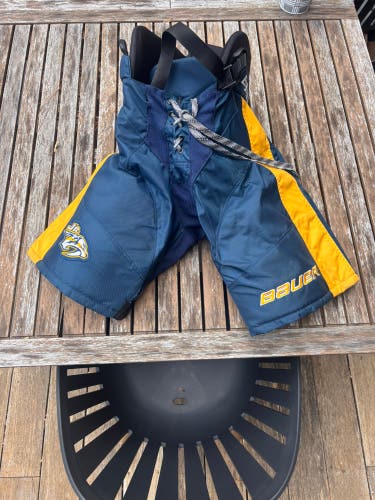 Jr Predators Intermediate Large Bauer Vapor Pro Hockey Pants Pro Stock (Used)