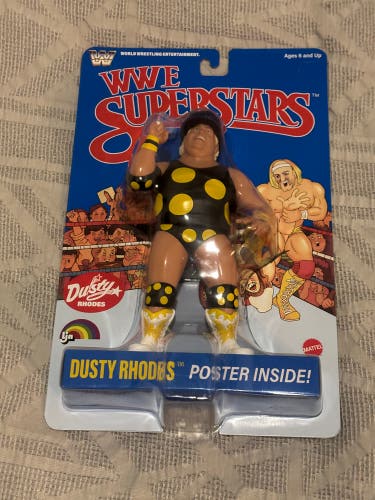Dusty Rhodes WWE Superstars LJN Action Figure Blue Card Brand New