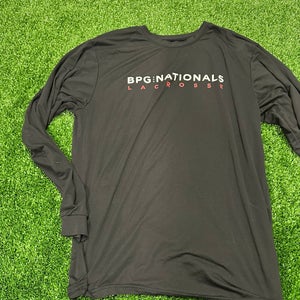 BPG Nationals Lacrosse Black Medium Men's Long Sleeve Shirt (Used)