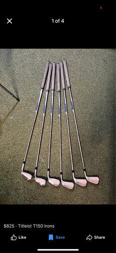 Men's Titleist 2023 T150 Right Handed Iron Set Extra Stiff Flex (Used)