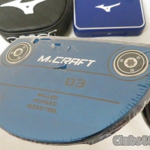 Mizuno OMOI 03 Putter Mallet Blue ION KBS Black 35" +Cover & Weight Kit   NEW