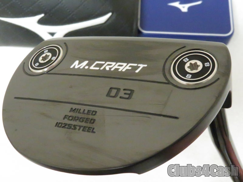 Mizuno OMOI 03 Putter Mallet Black ION KBS Black 34" +Cover & Weight Kit NEW