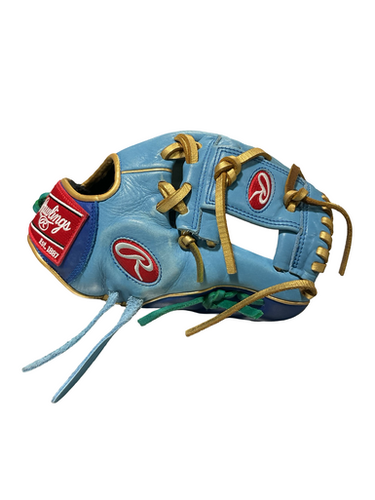 Used Rawlings R9 SERIES BB/SB Glove RH Throw Carolina Blue 11 1/2" 11834-S000044014