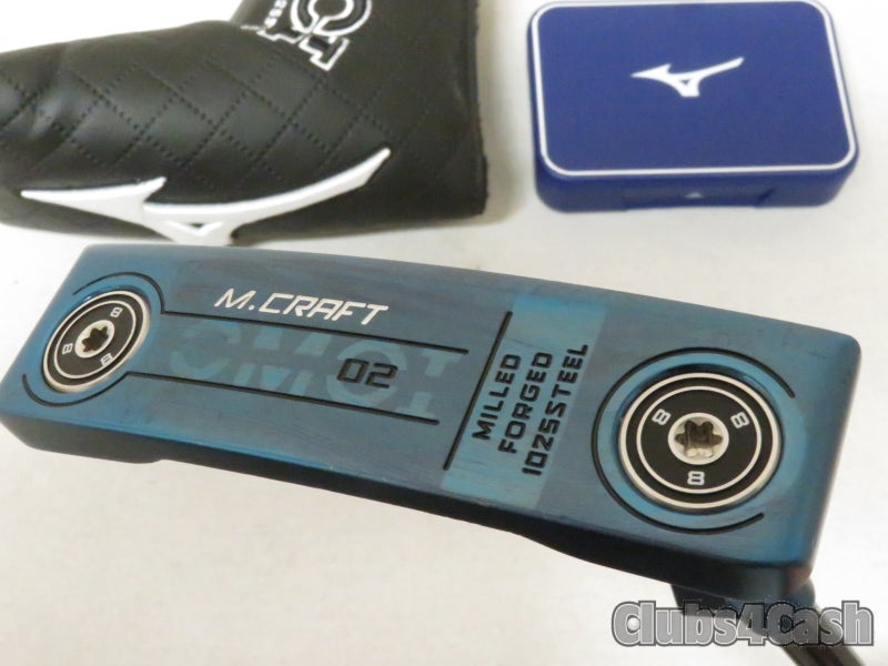 Mizuno OMOI 02 Putter Blue ION KBS Black 34" +Cover & Weight Kit Near MINT