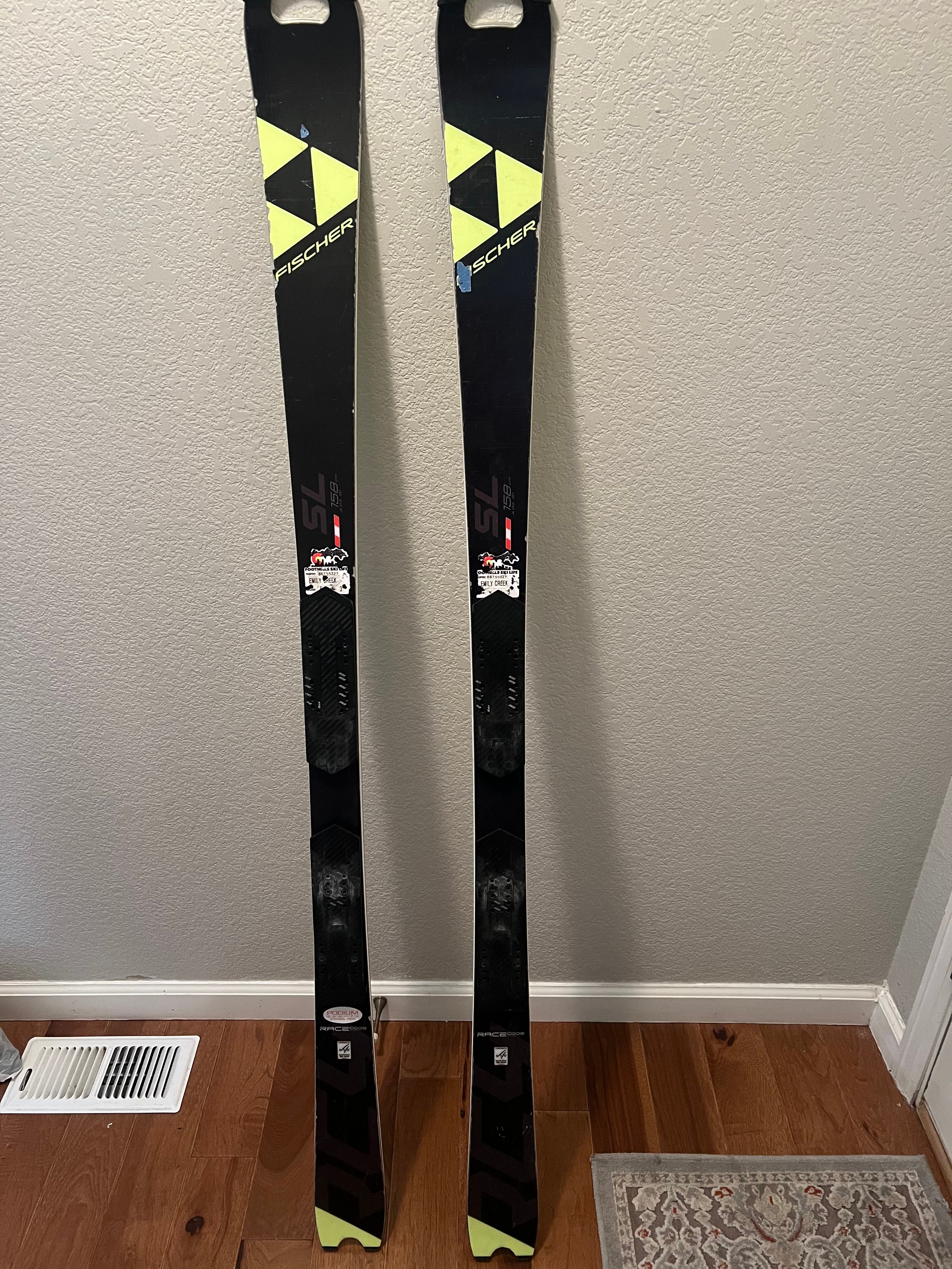 2x Fischer factory SL skis size 165 | SidelineSwap | Buy and Sell