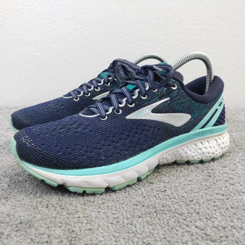 Brooks Ghost 11 Womens Size 8 Running Shoes Blue Sneakers Low Top Athletic