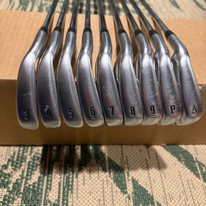 Men's Callaway Apex CF16 Left Hand Iron Set Stiff Flex (9 Clubs) #3 - #9, PW, GW Steel Shaft (U