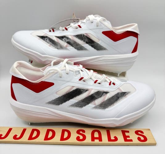 Adidas Adizero Impact Baseball Cleats White Black Power Red IF8500 Men’s Sz 10.5


New.