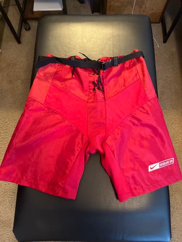Red Medium Nike Bauer Pant Shell (New)