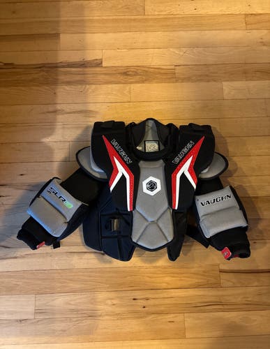 Large Vaughn SLR3 Goalie Chest Protector (Used)