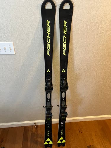 2024 Fischer 158 cm SL Racing RC4 Skis With Bindings Max Din 17 (Used)