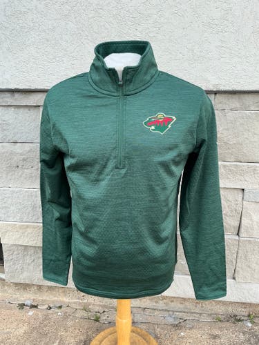 Fanatics Minnesota Wild Green 1/4 Zip Jacket 8481