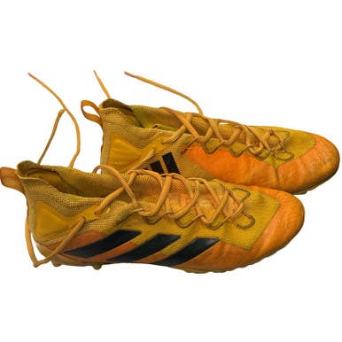 Used Adidas Adult FB Cleats Yellow Senior 13 11859-S000027388