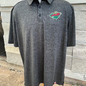 Fanatics Minnesota Wild Polo Shirt Gray 8593