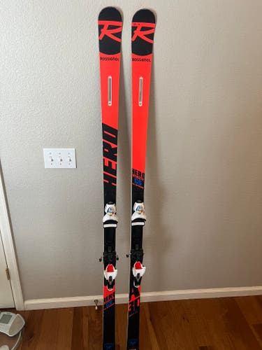 Rossignol 188 cm Racing Hero Athlete FIS GS Skis With Bindings Max Din 15 (Used)
