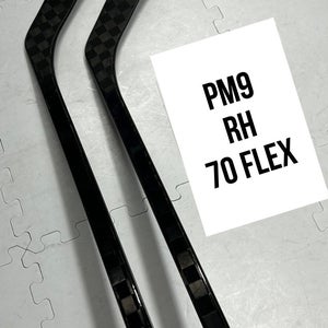 Senior(2x)Right PM9 70 Flex ProBlackStock™ Unbranded Blackouts Pro Stock Nexus Hockey Sticks