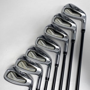 XXIO X Black Iron Set 5-PW+AW Miyazaki AX-1 Flex 4344 Stiff Graphite Mens RH