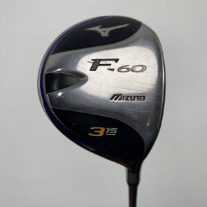 Mizuno F-60 3 Fairway Wood 15* Exsar FS3 70g Regular Graphite Mens RH